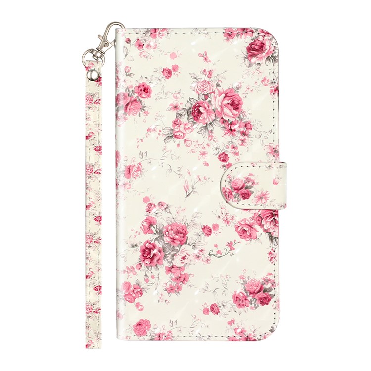 Light Spot Decor Pattern Printing Wallet Stand Leather Cover for iPhone 7 Plus/8 Plus 5.5 inch - Flowers-3