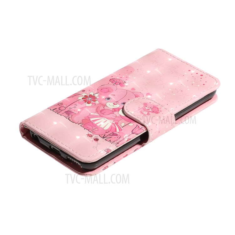 Light Spot Decor Pattern Printing Wallet Stand Flip Leather Case for Apple iPod Touch 6/5 - Bears-5