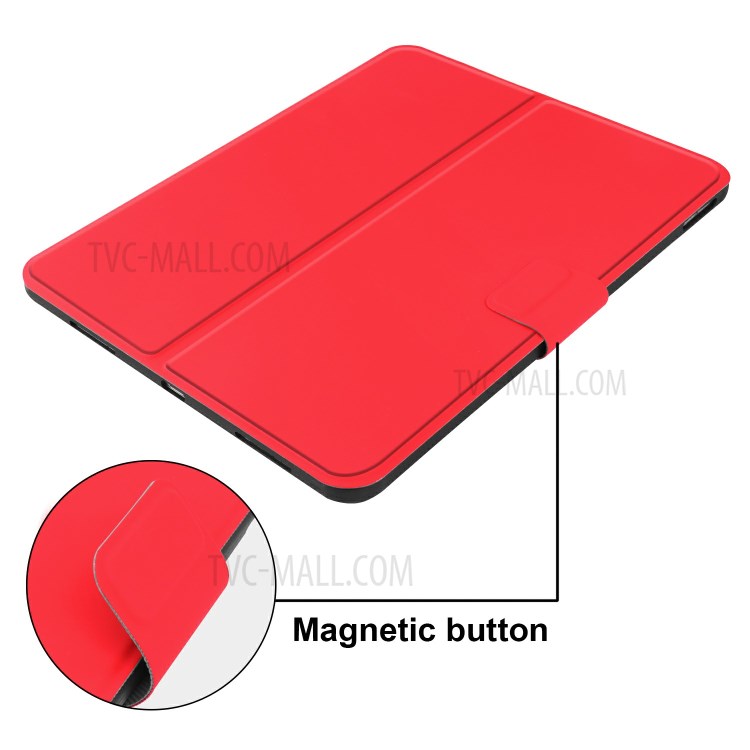 Smart PU Leather Stand Tablet Case with Pen Slot for iPad Pro 11-inch (2020)/(2018) - Red-4