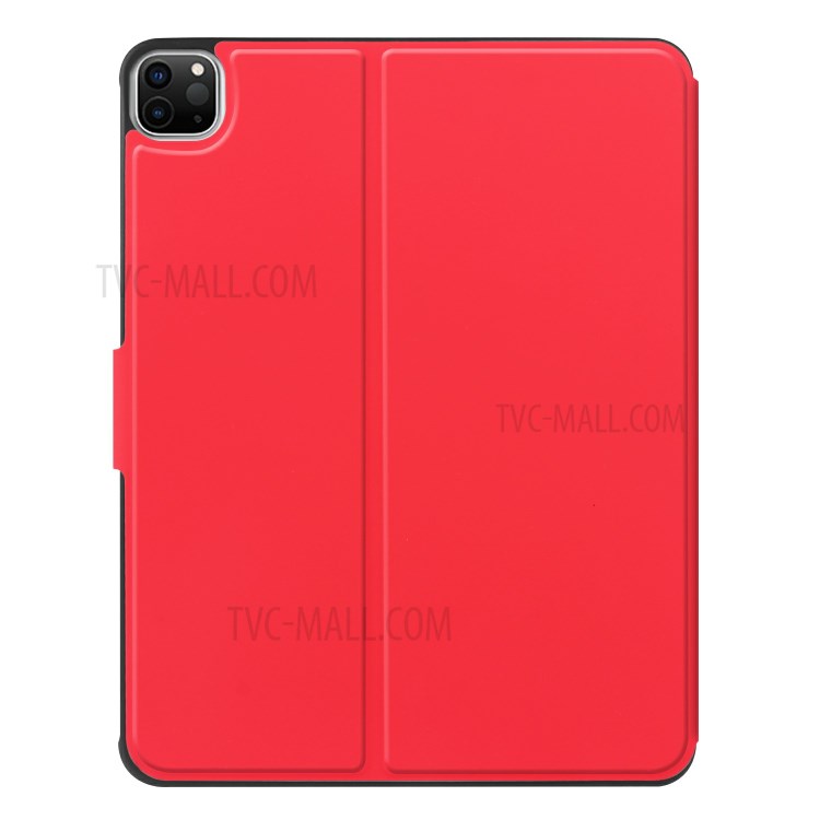Smart PU Leather Stand Tablet Case with Pen Slot for iPad Pro 11-inch (2020)/(2018) - Red-5