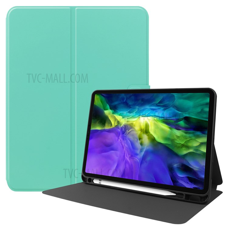 Smart PU Leather Stand Tablet Case with Pen Slot for iPad Pro 11-inch (2020)/(2018) - Baby Blue-1