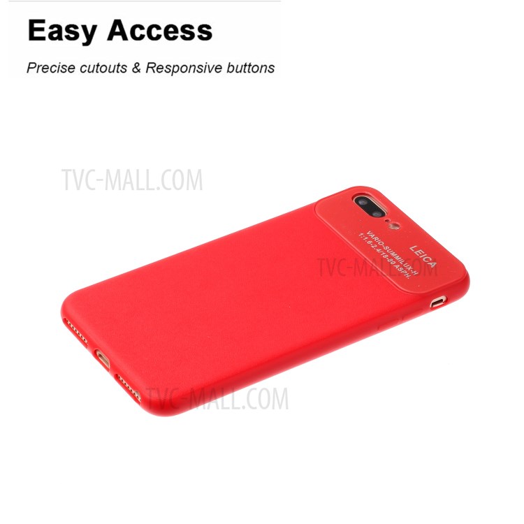 Soft Phone Case for Apple iPhone 7 Plus/8 Plus 5.5 inch - Red-3