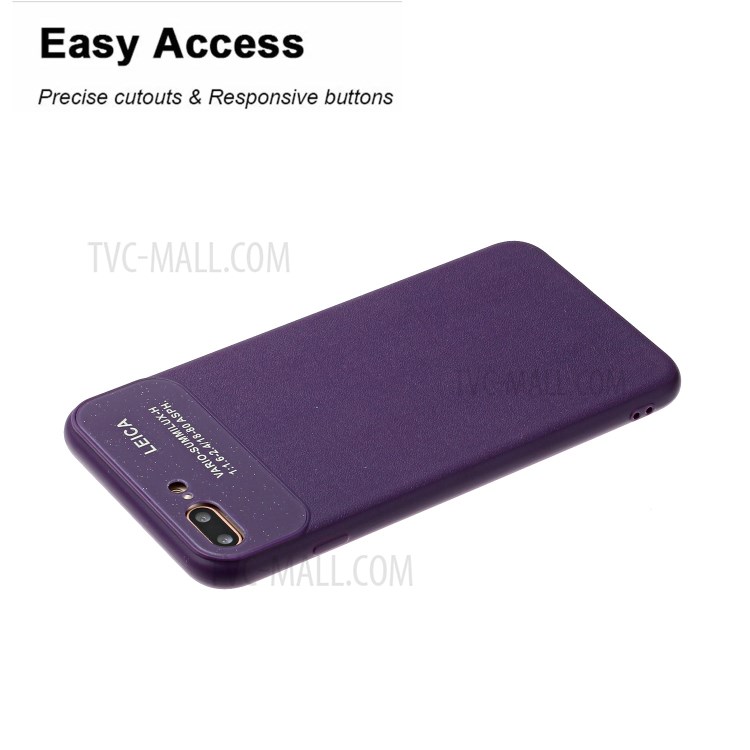 Soft Phone Case for Apple iPhone 7 Plus/8 Plus 5.5 inch - Purple-4