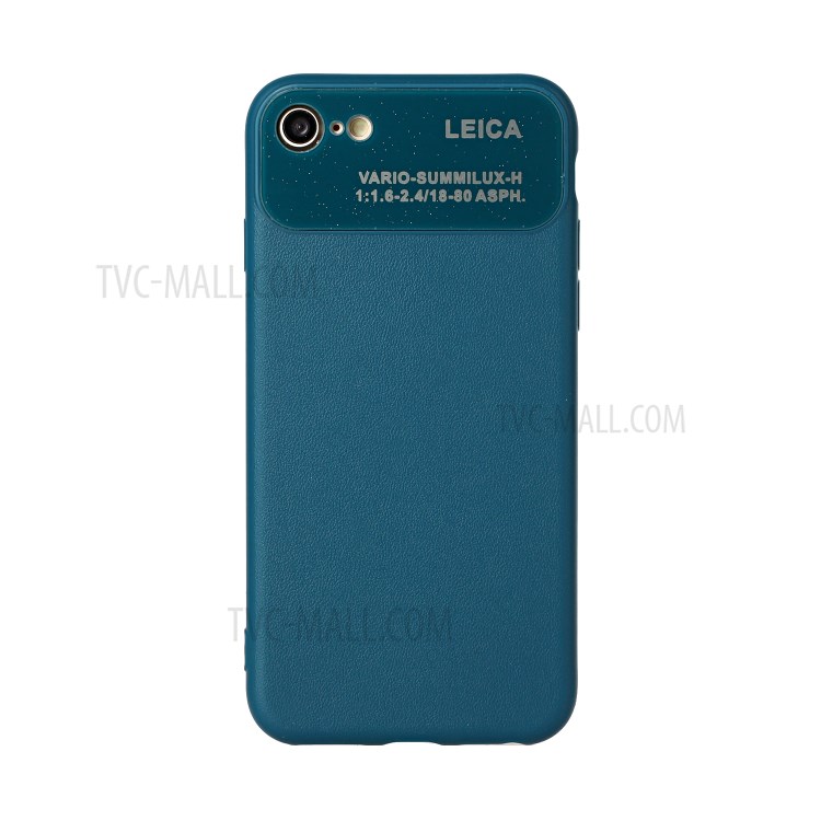 PU Leather Coated TPU Phone Case for Apple iPhone 7/8/SE 2020 - Blue-1