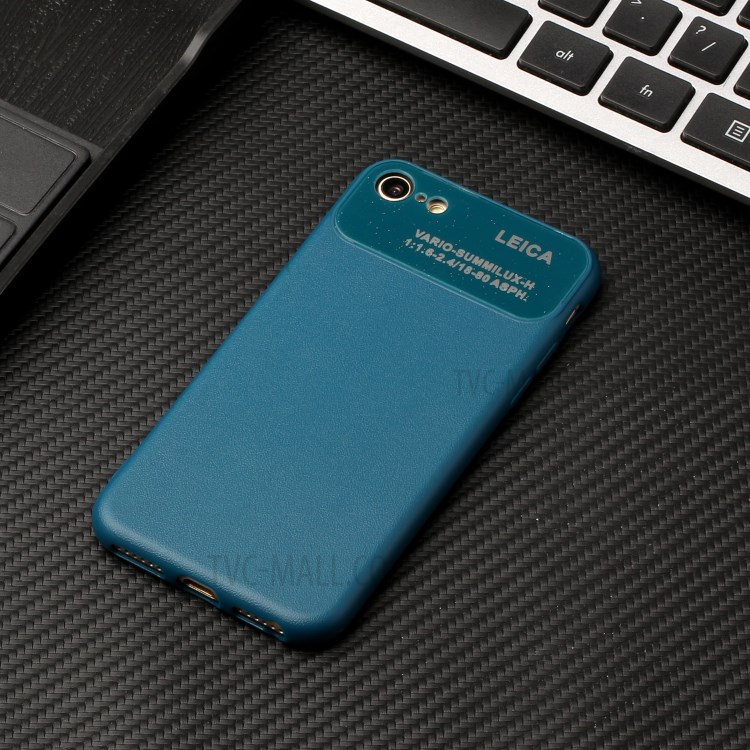 PU Leather Coated TPU Phone Case for Apple iPhone 7/8/SE 2020 - Blue-5