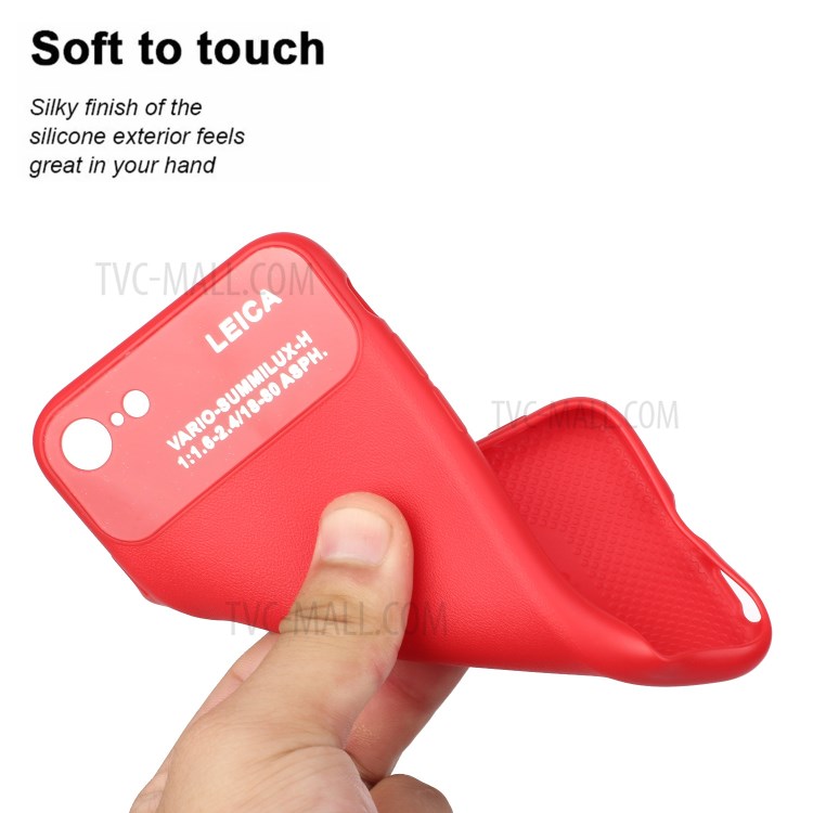 PU Leather Coated TPU Phone Case for Apple iPhone 7/8/SE 2020 - Red-2
