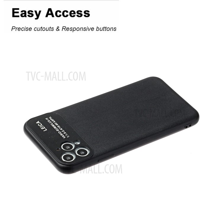 Caja Del Teléfono De TPU Suave Con Cámara Cubierta Para El IPhone De Apple 11 Pro Máximo De 6,5 Pulgadas - Negro-4