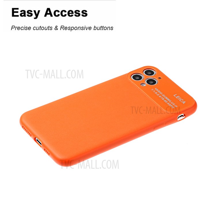 Soft TPU Phone Case with Camera Covering for Apple iPhone 11 Pro Max 6.5 inch - Orange-3