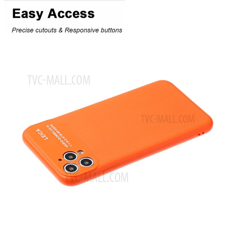 Soft TPU Phone Case with Camera Covering for Apple iPhone 11 Pro Max 6.5 inch - Orange-4