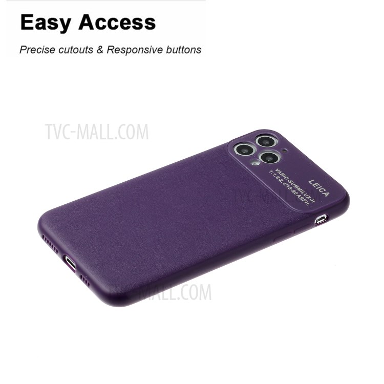 Soft TPU Phone Case with Camera Covering for Apple iPhone 11 Pro Max 6.5 inch - Purple-3