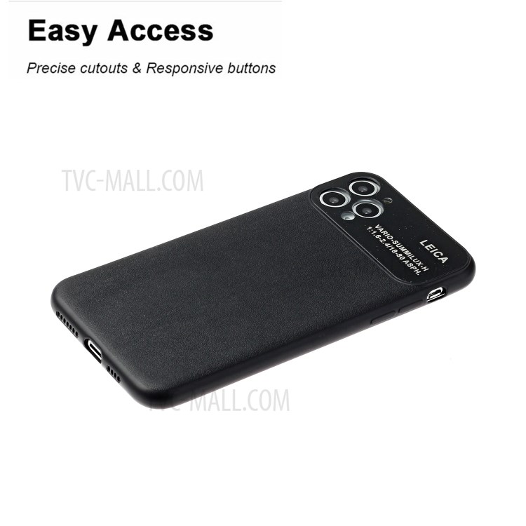 Cas De Softphone TPU Avec Appareil Photo De Couverture Pour Apple IPhone 11 Pro 5,8 Pouces - Noir-3