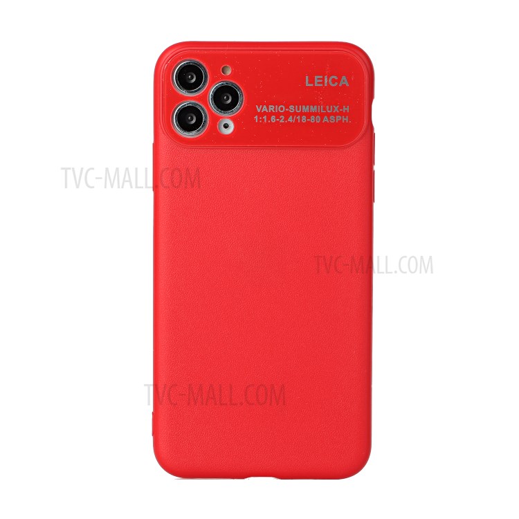 Soft TPU Phone Case with Camera Covering for Apple iPhone 11 Pro 5.8 inch - Red-1
