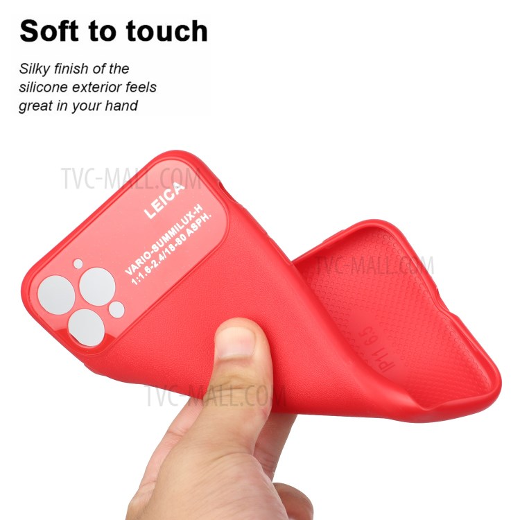 Soft TPU Phone Case with Camera Covering for Apple iPhone 11 Pro 5.8 inch - Red-2