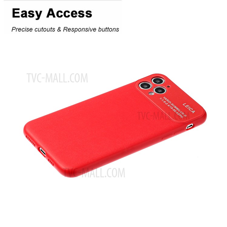 Soft TPU Phone Case with Camera Covering for Apple iPhone 11 Pro 5.8 inch - Red-3