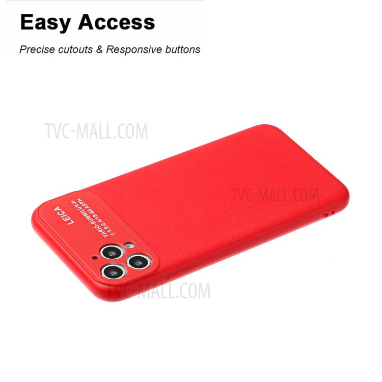 Soft TPU Phone Case with Camera Covering for Apple iPhone 11 Pro 5.8 inch - Red-4