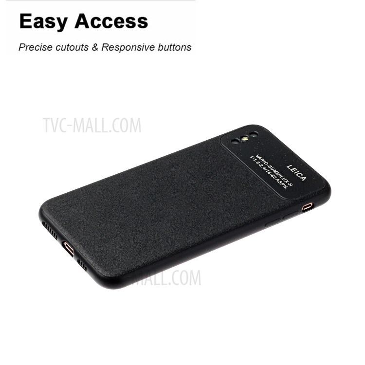 Macio TPU Caso Tampa Do Telefone Com Câmera Cobrindo Para Apple IPhone XS Máximo De 6,5 Polegadas - Preto-3
