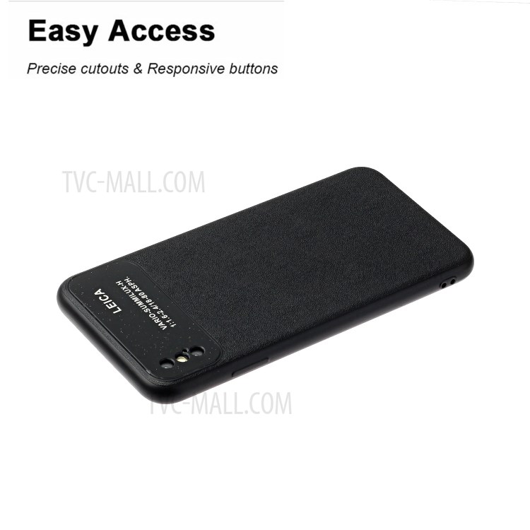 Macio TPU Caso Tampa Do Telefone Com Câmera Cobrindo Para Apple IPhone XS Máximo De 6,5 Polegadas - Preto-4