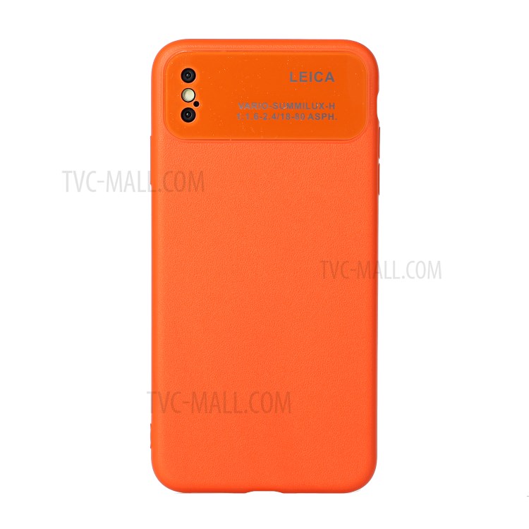 Soft TPU Phone Cover Case with Camera Covering for Apple iPhone XS Max 6.5 inch - Orange-1