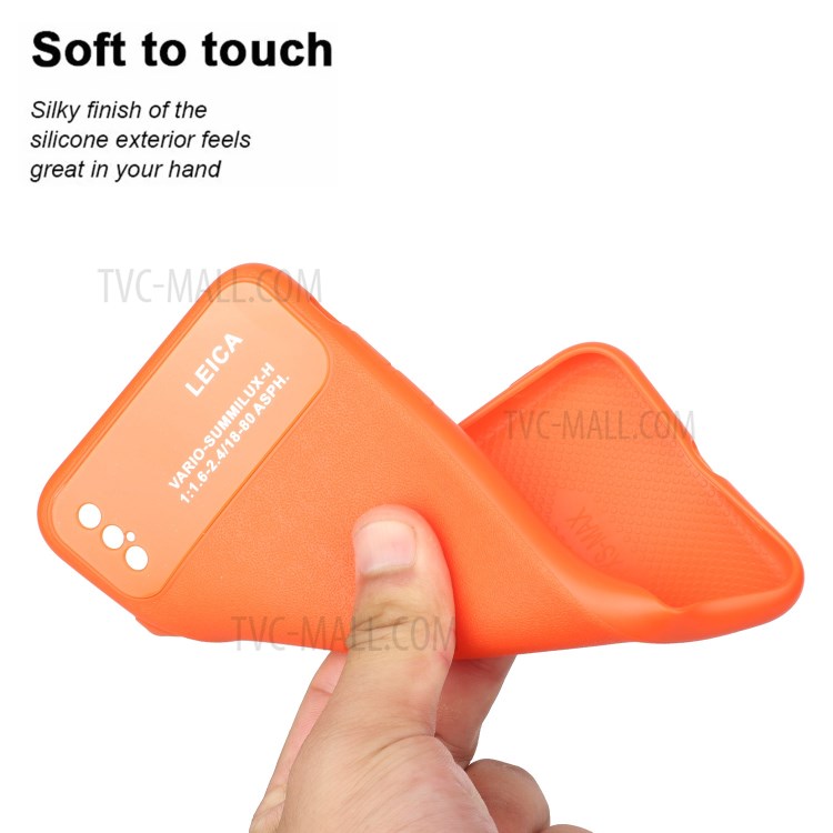 Soft TPU Phone Cover Case with Camera Covering for Apple iPhone XS Max 6.5 inch - Orange-2