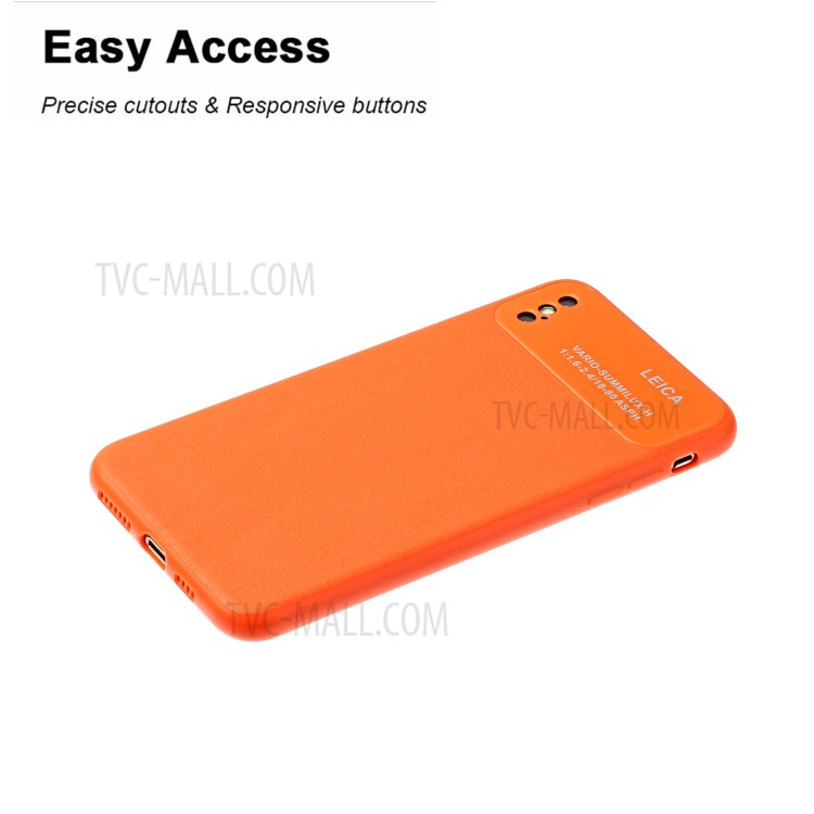 Soft TPU Phone Cover Case with Camera Covering for Apple iPhone XS Max 6.5 inch - Orange-3