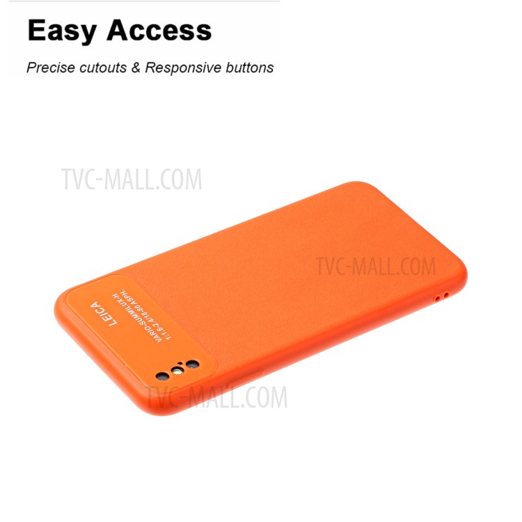 Soft TPU Phone Cover Case with Camera Covering for Apple iPhone XS Max 6.5 inch - Orange-4