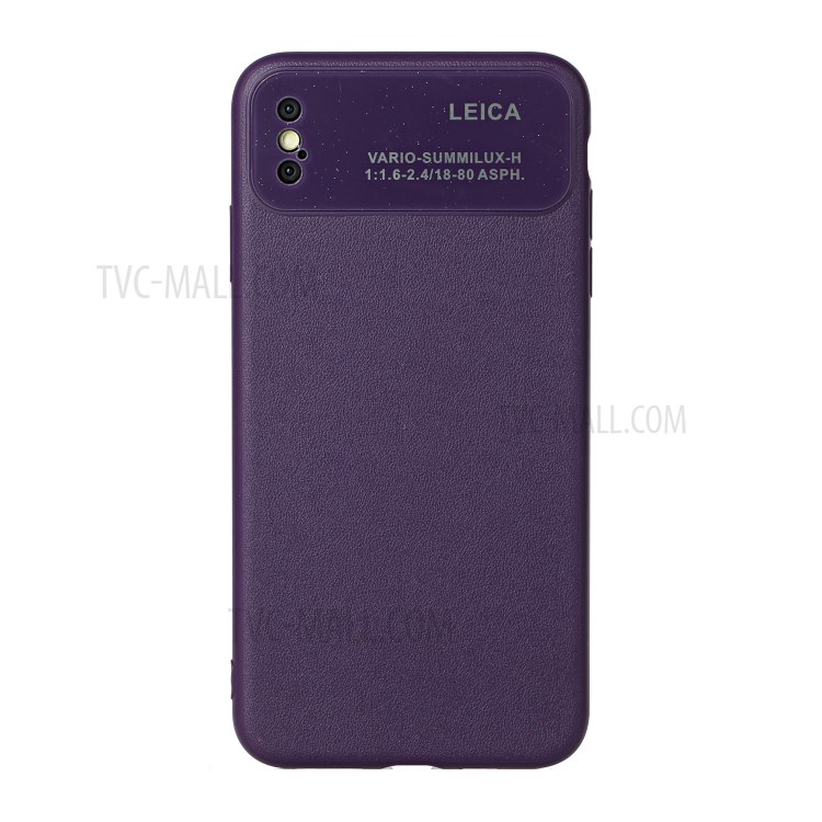 Soft TPU Phone Cover Case with Camera Covering for Apple iPhone XS Max 6.5 inch - Purple-1