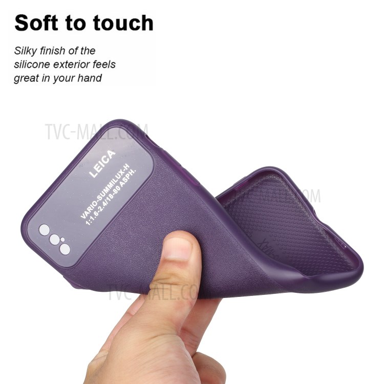 Soft TPU Phone Cover Case with Camera Covering for Apple iPhone XS Max 6.5 inch - Purple-2