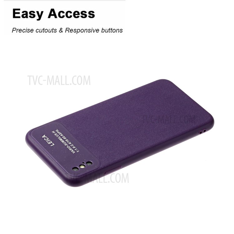 Soft TPU Phone Cover Case with Camera Covering for Apple iPhone XS Max 6.5 inch - Purple-4