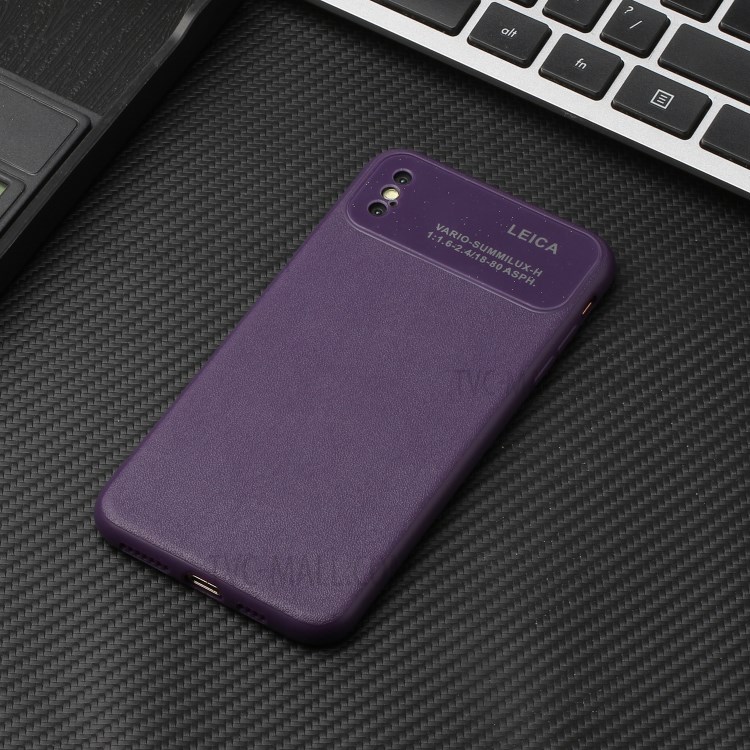 Soft TPU Phone Cover Case with Camera Covering for Apple iPhone XS Max 6.5 inch - Purple-5