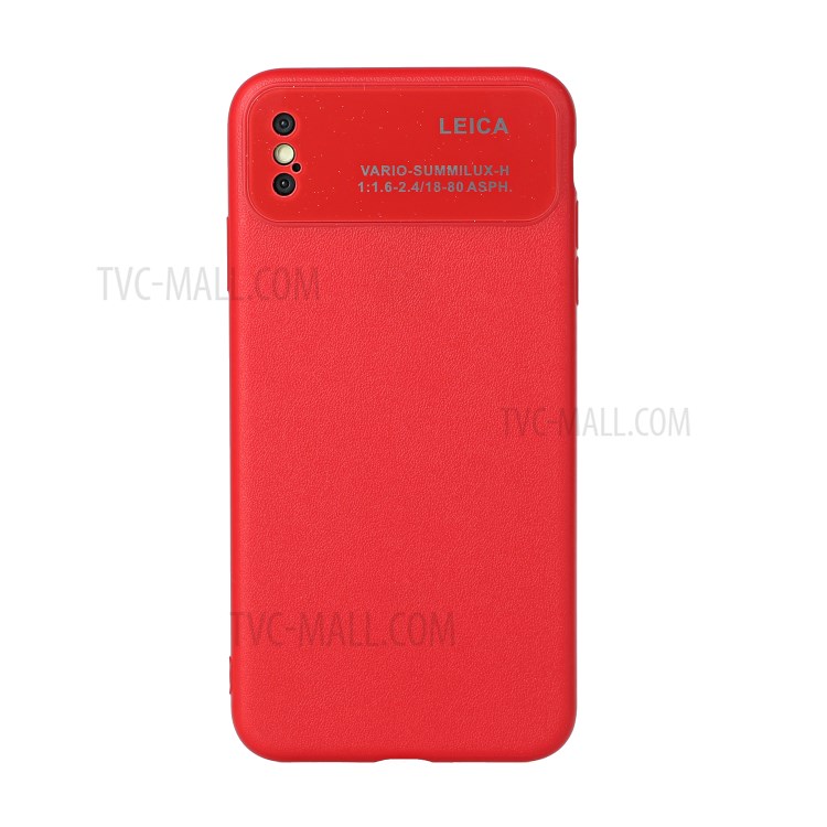 Soft TPU Phone Cover Case with Camera Covering for Apple iPhone XS Max 6.5 inch - Red-1