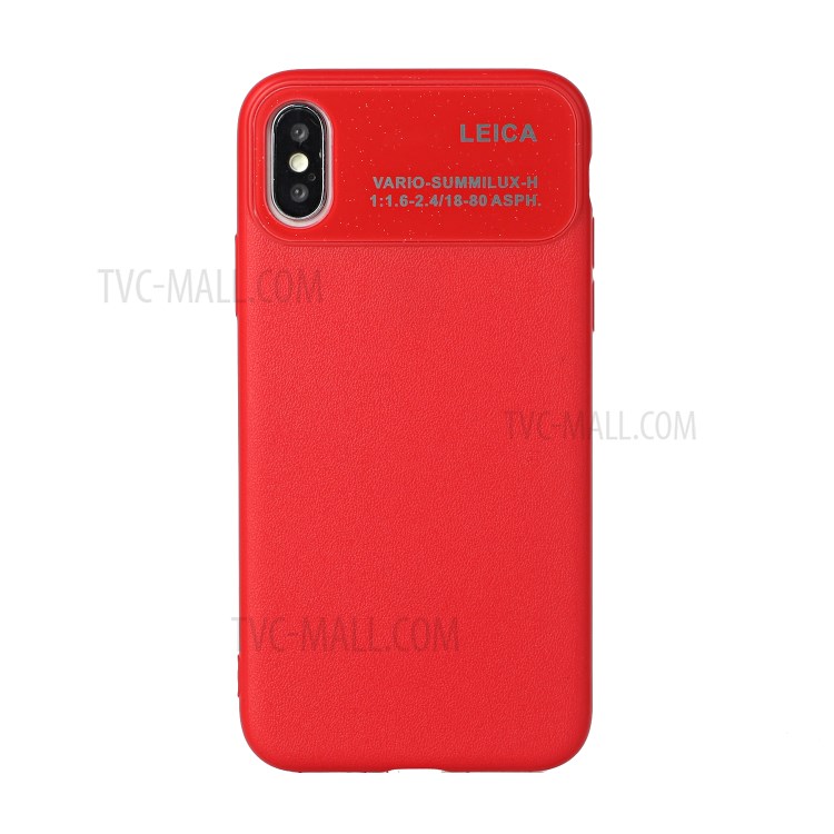 Soft TPU Phone Case for Apple iPhone X/XS 5.8 inch - Red-1