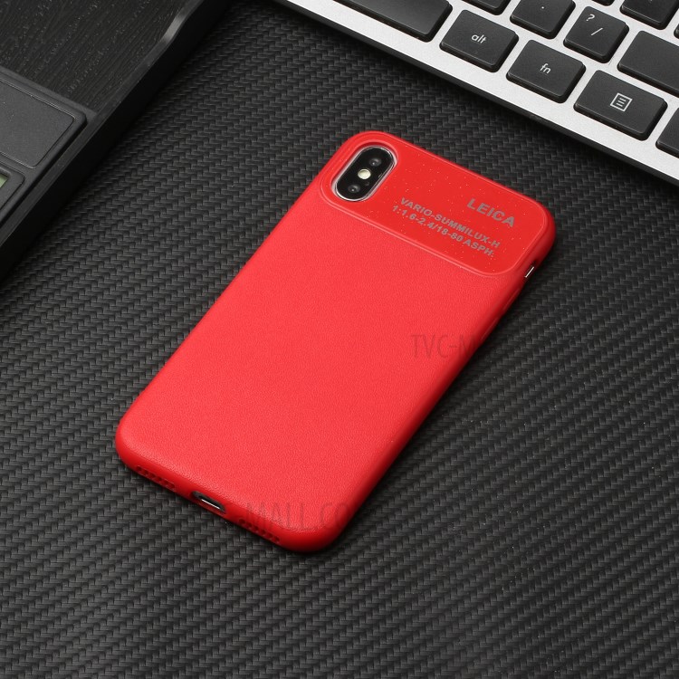 Soft TPU Phone Case for Apple iPhone X/XS 5.8 inch - Red-5