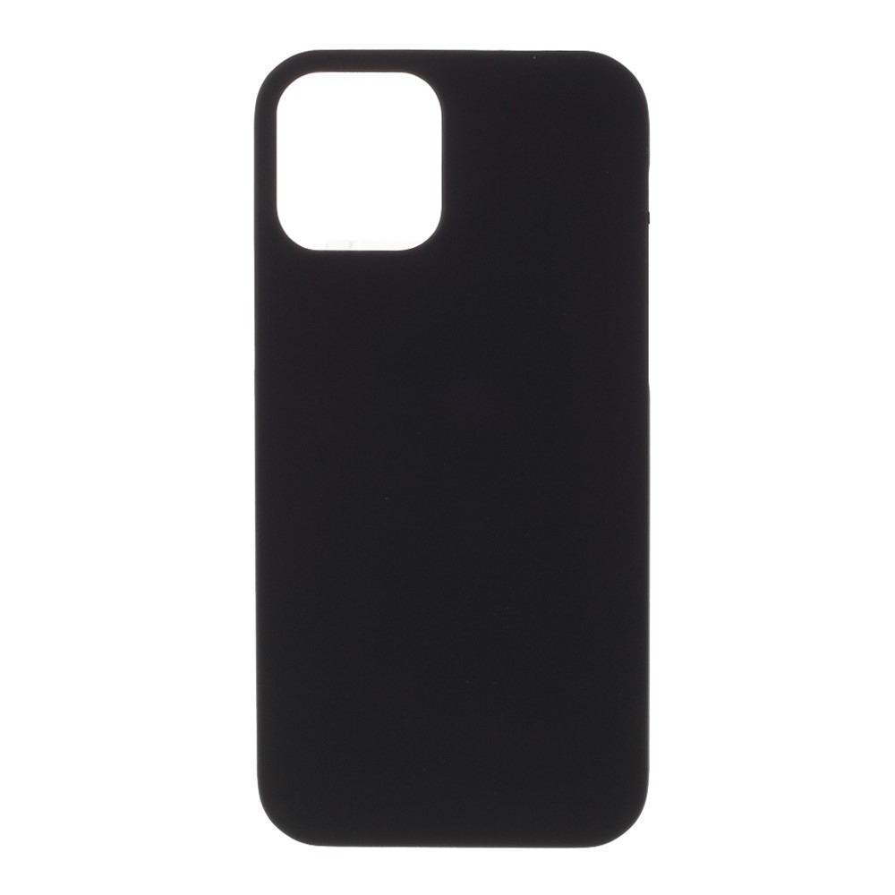 Rubberized Plastic Cell Phone Cover Case for iPhone 12 5.4-inch - Black-1