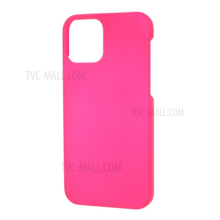 Étui de Couverture de Téléphone Portable en Plastique Caoutchouté Pour Iphone 12 Mini 5,4 Pouces - Rose-2