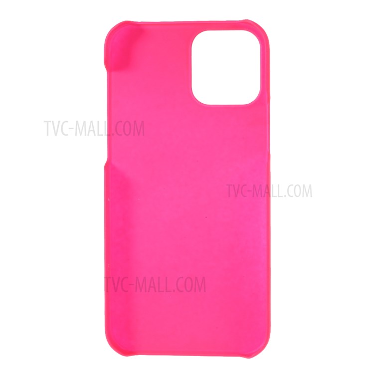 Étui de Couverture de Téléphone Portable en Plastique Caoutchouté Pour Iphone 12 Mini 5,4 Pouces - Rose-3