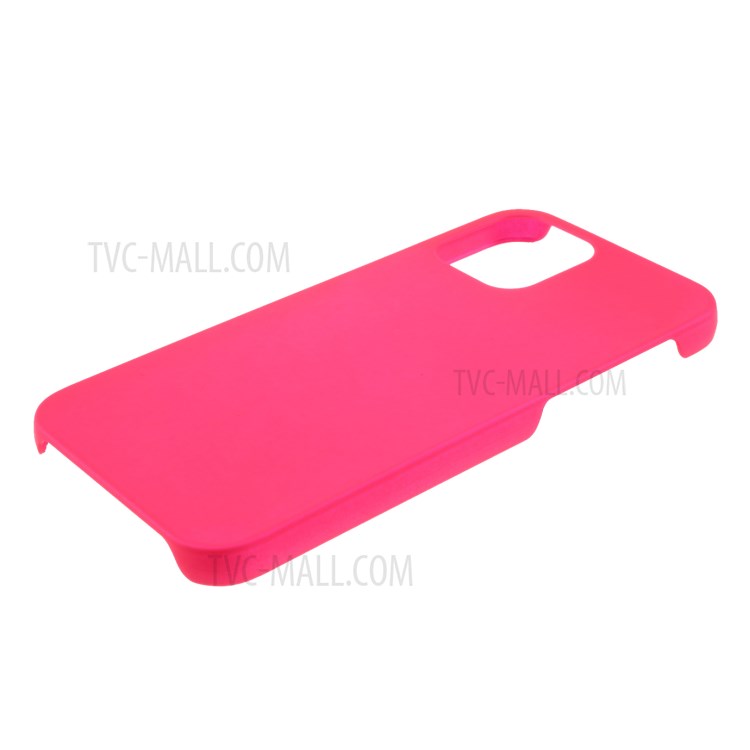 Étui de Couverture de Téléphone Portable en Plastique Caoutchouté Pour Iphone 12 Mini 5,4 Pouces - Rose-4