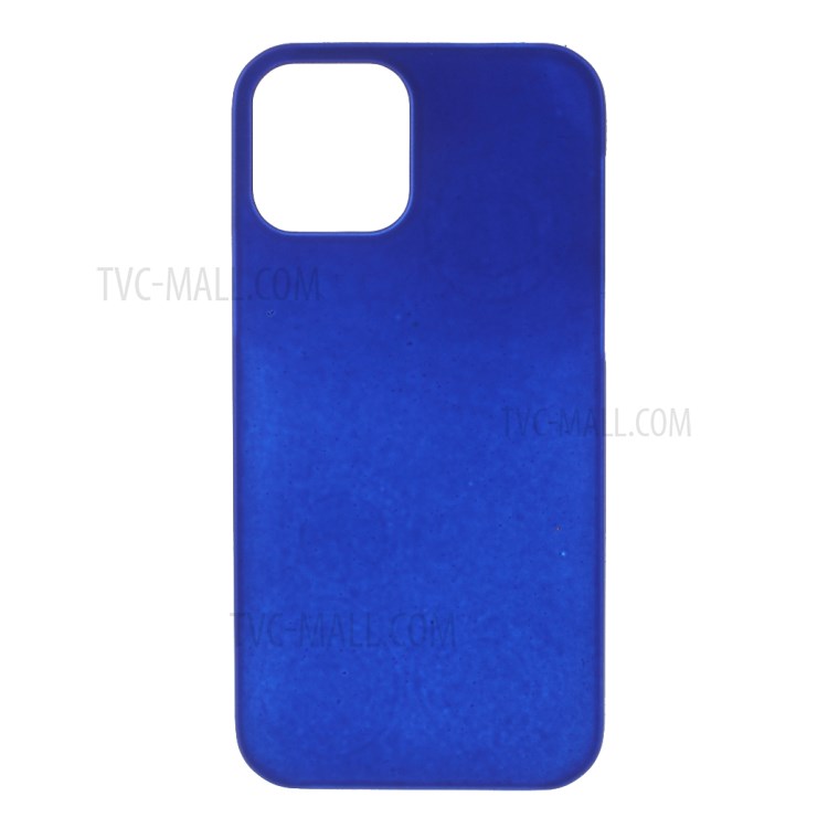 Rubberized Plastic Cell Phone Cover Case for iPhone 12 5.4-inch - Dark Blue-1
