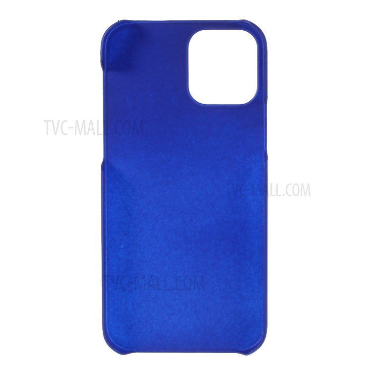 Rubberized Plastic Cell Phone Cover Case for iPhone 12 5.4-inch - Dark Blue-3
