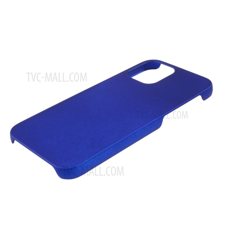 Rubberized Plastic Cell Phone Cover Case for iPhone 12 5.4-inch - Dark Blue-4