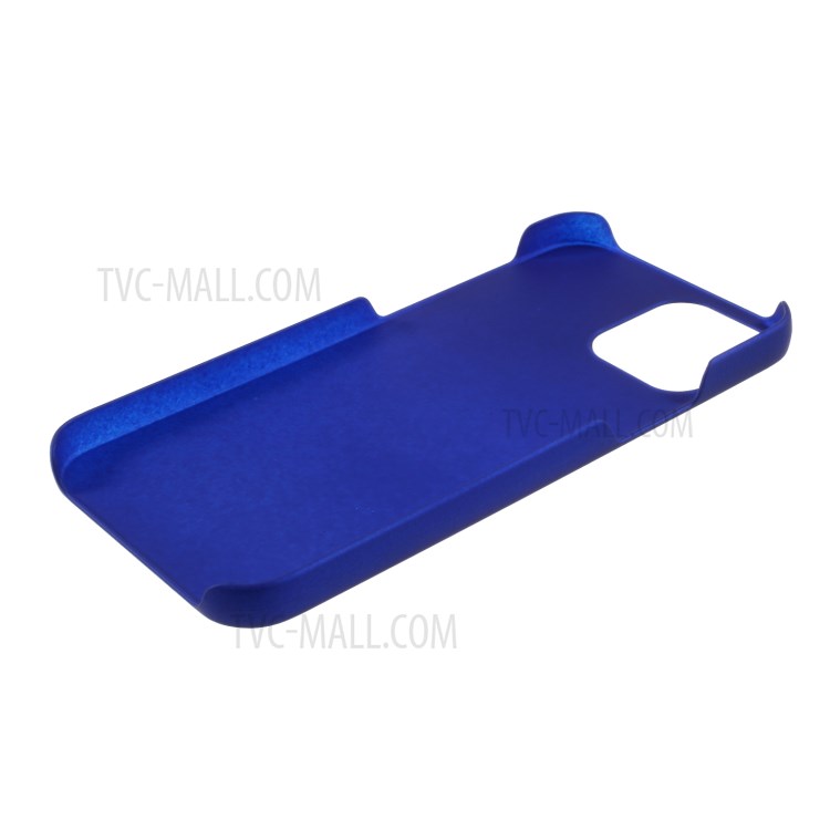 Rubberized Plastic Cell Phone Cover Case for iPhone 12 5.4-inch - Dark Blue-5