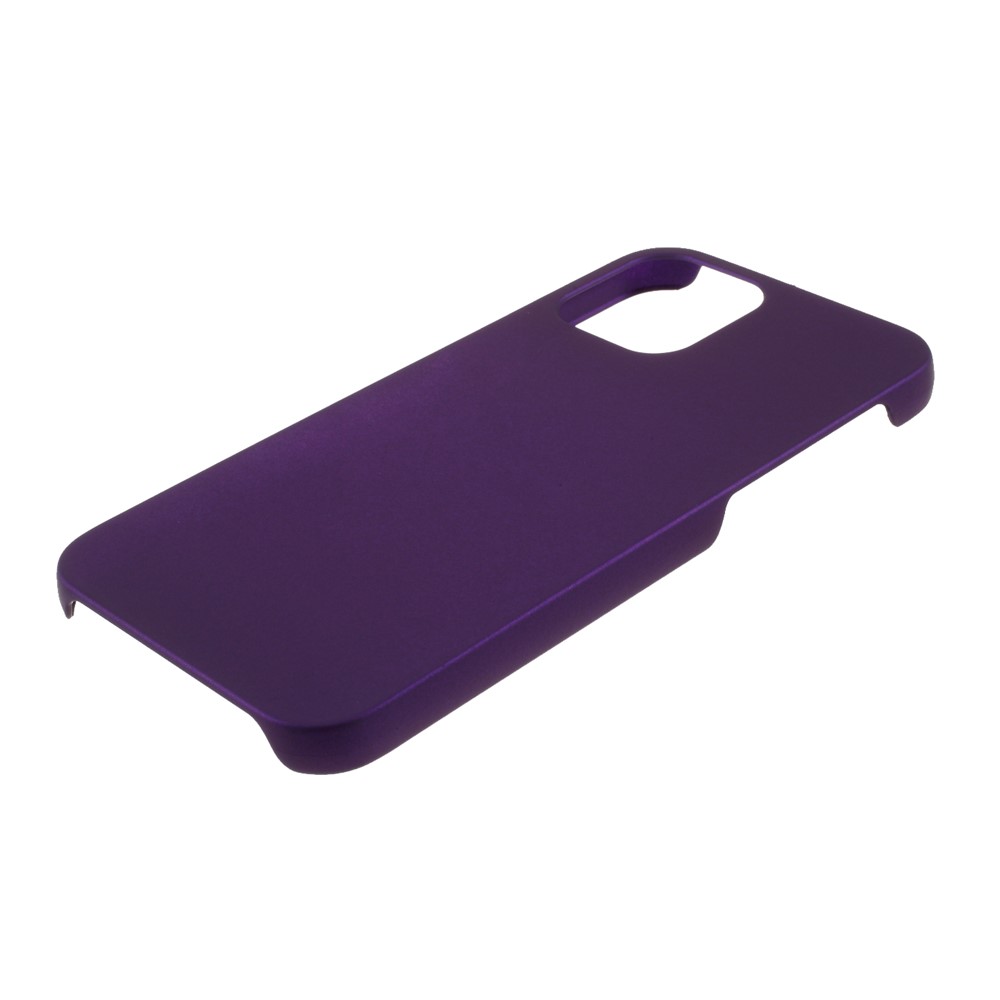 Étui de Couverture de Téléphone Portable en Plastique Caoutchouté Pour Iphone 12 Mini 5,4 Pouces - Violet-4