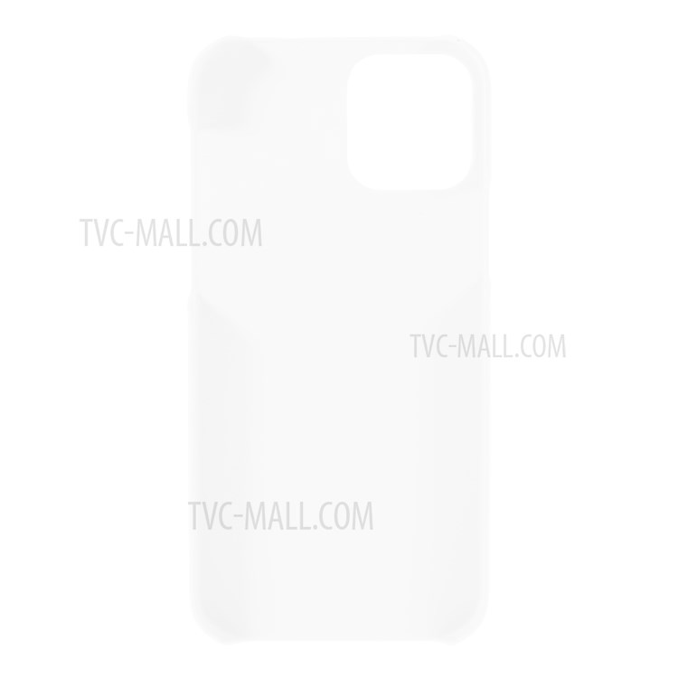 Rubberized Plastic Cell Phone Cover Case for iPhone 12 5.4-inch - White-3