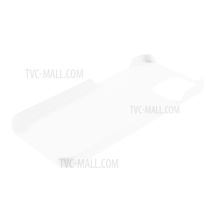Rubberized Plastic Cell Phone Cover Case for iPhone 12 5.4-inch - White-5
