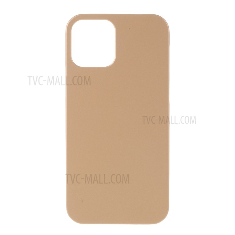 Rubberized Plastic Cell Phone Cover Case for iPhone 12 5.4-inch - Gold-1