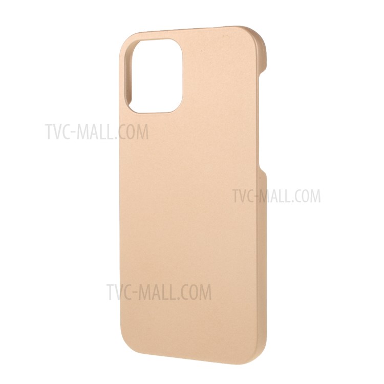 Rubberized Plastic Cell Phone Cover Case for iPhone 12 5.4-inch - Gold-2