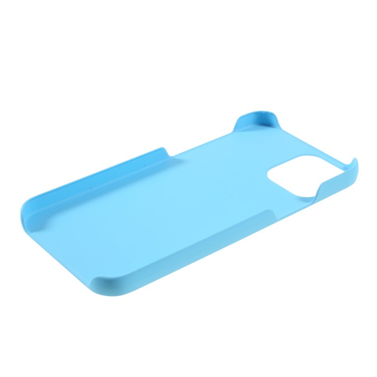 Rubberized Plastic Cell Phone Cover Case for iPhone 12 5.4-inch - Baby Blue-5