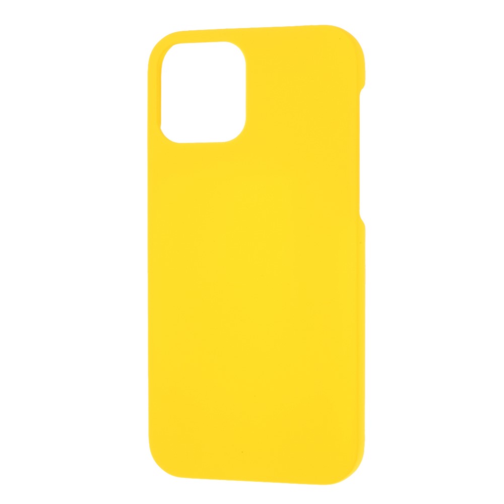 Rubberized Hard PC Case Protective Shell for iPhone 12 Max 6.1 inch - Yellow-2
