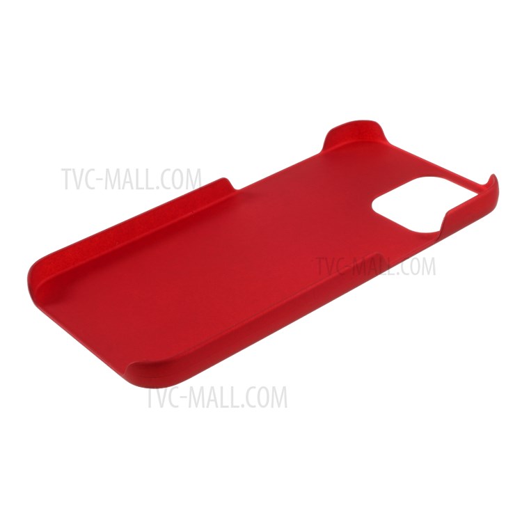 Rubberized Hard PC Case Protective Shell for iPhone 12 Max 6.1 inch - Red-5