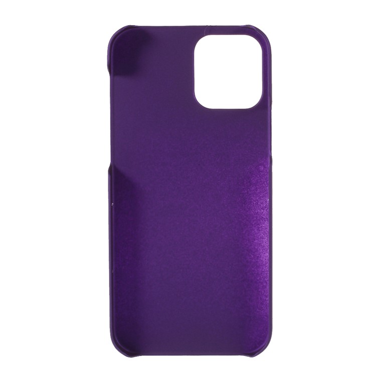 Rubberized Hard PC Case Protective Shell for iPhone 12 - Purple-3