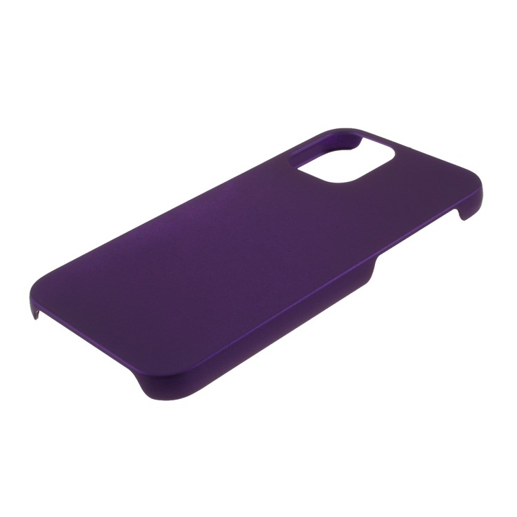 Rubberized Hard PC Case Protective Shell for iPhone 12 - Purple-4